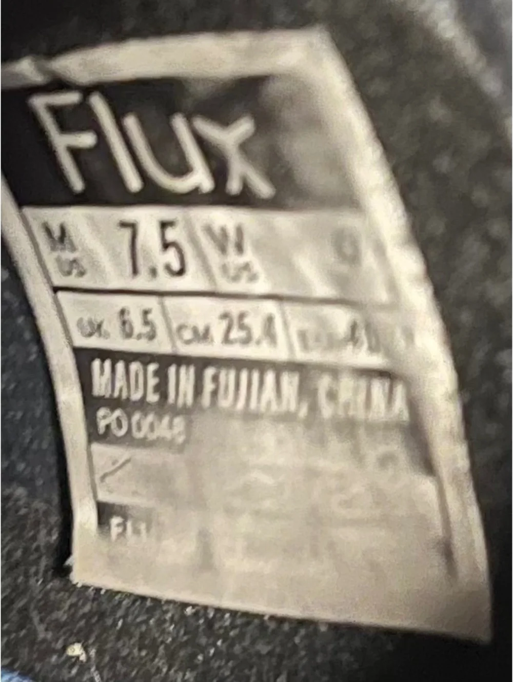 Flux Black Athletic Running Shoes Size US 7.5